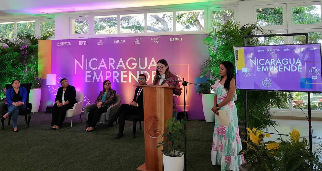 Instituciones estatales y educativas presentan la VI edición de la plataforma Nicaragua Emprende 2023