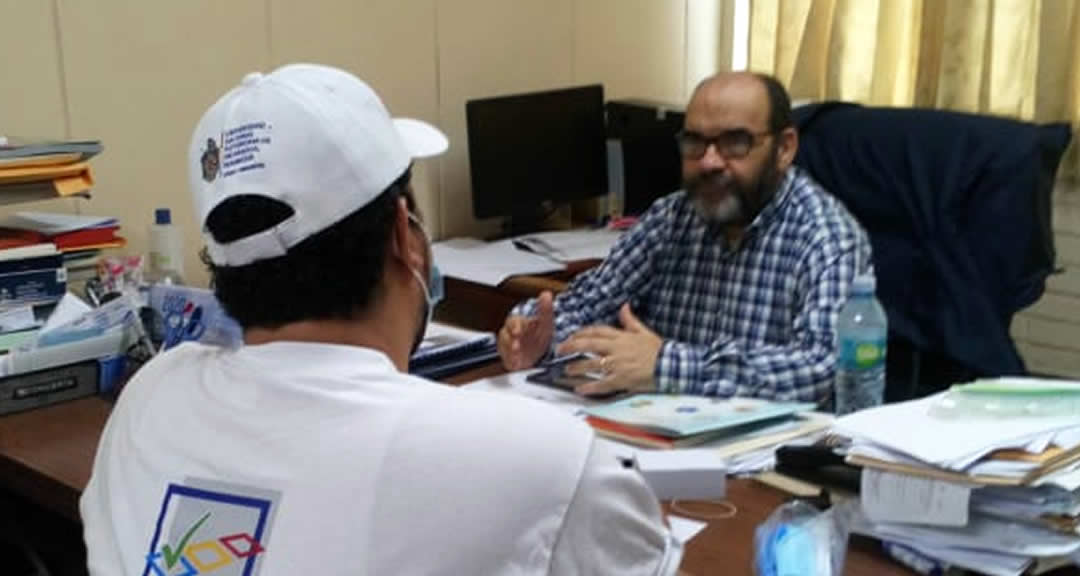 Dr. Luis Alfredo Lobato, Secretario General, durante la entrevista