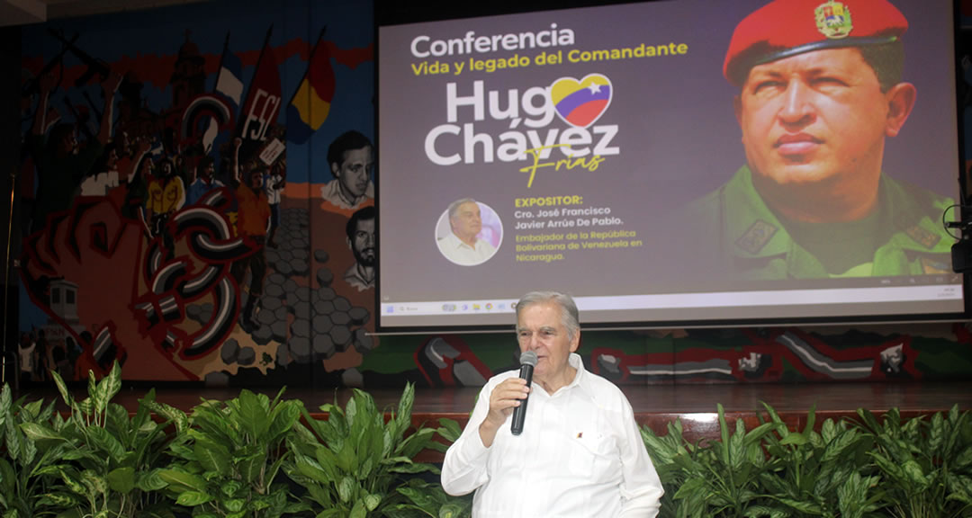 UNAN-Managua rinde homenaje al comandante Hugo Chávez, al máximo líder de la Revolución Bolivariana