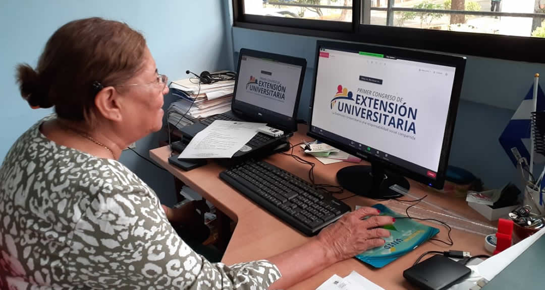 Extensionistas de la UNAN-Managua participan en reunión y seminario web