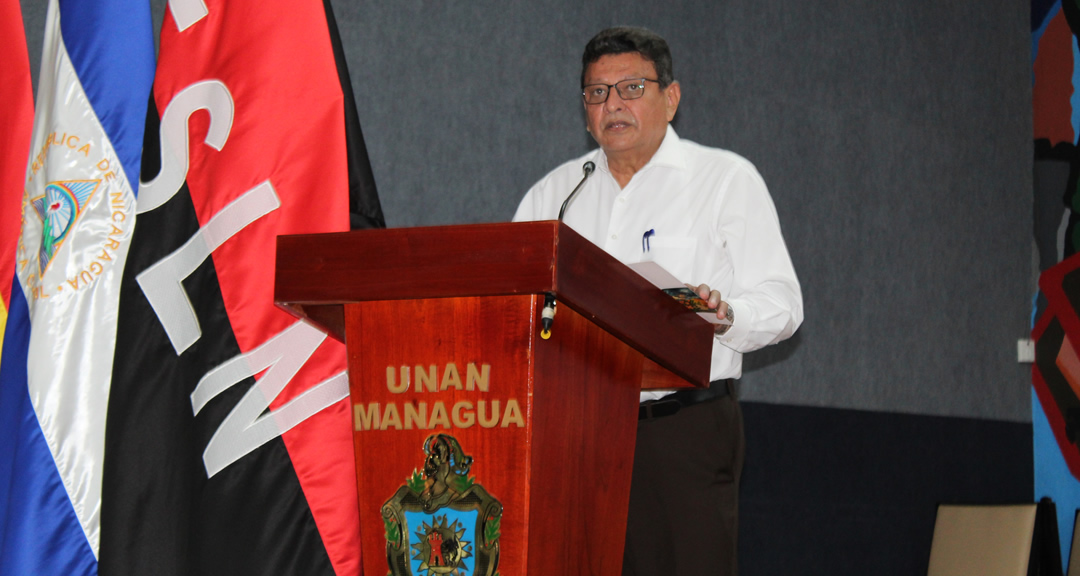 El MSc. Jaime López Lowery, Vicerrector General de la UNAN-Managua