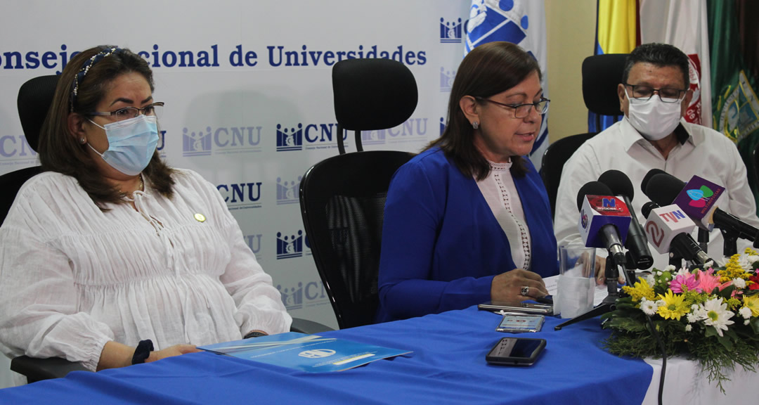 Presidenta del CNU anuncia actividades de las universidades miembros de este organismo.