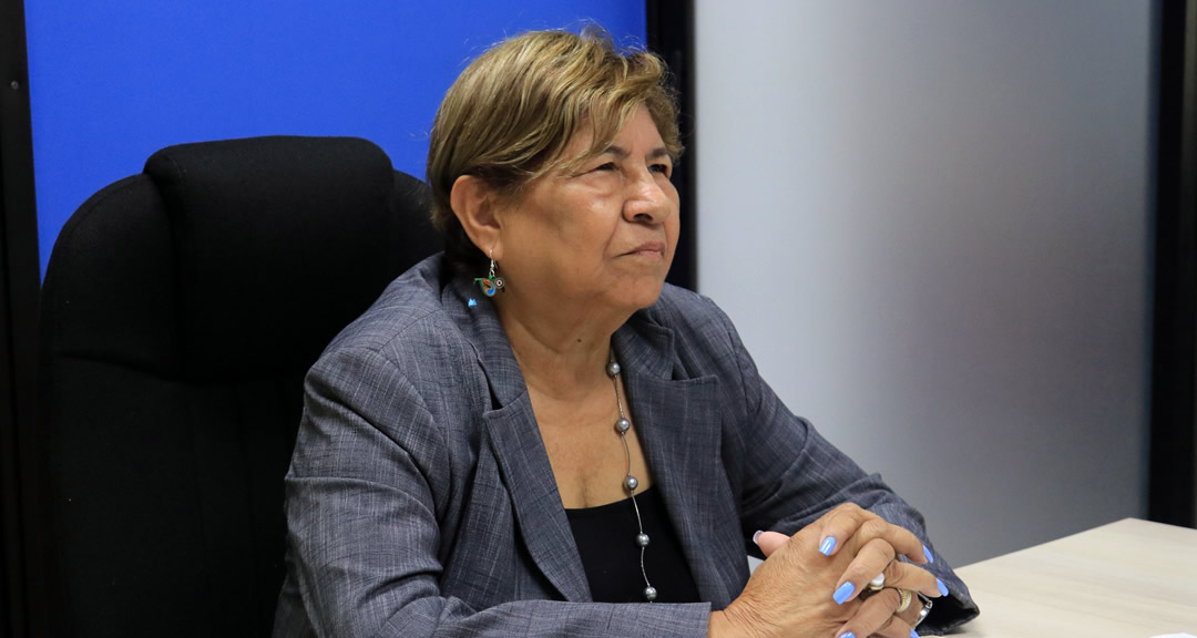 Doctora Jilma Romero Arrechavala, directora de Extensión Universitaria de la UNAN-Managua