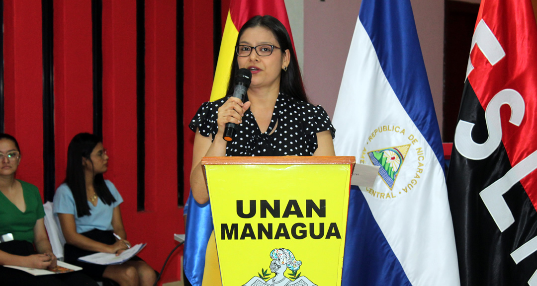 Máster Dayra Blandón, vicerrectora de Gestión del Conocimiento y Vinculación Social.