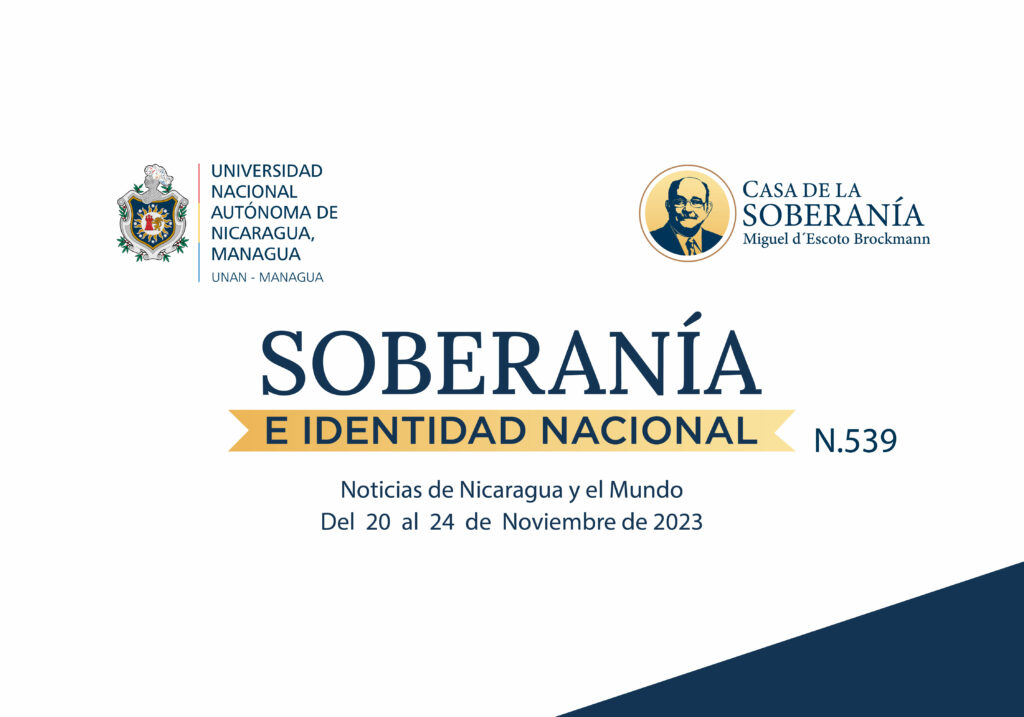 Boletín Informativo No. 539, Soberanía e Identidad