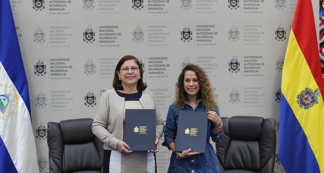 Autoridades de la UNAN-Managua y Cinemateca Nacional presentan el convenio firmado