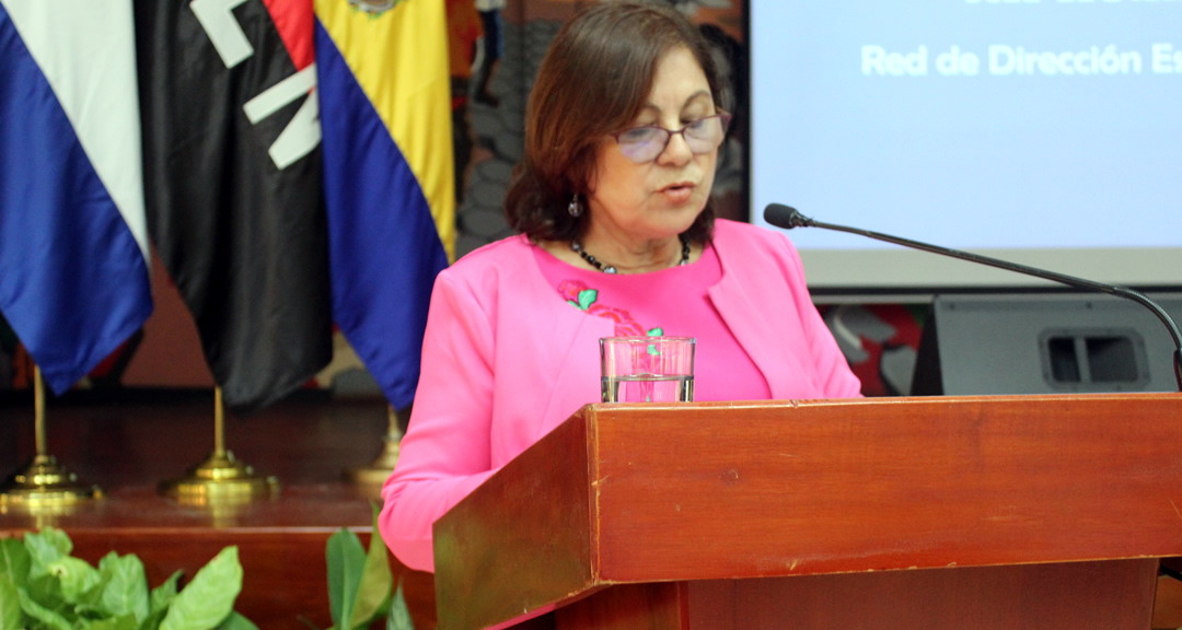 Doctora Ramona Rodríguez Pérez, rectora de la UNAN-Managua y presidenta del CNU.