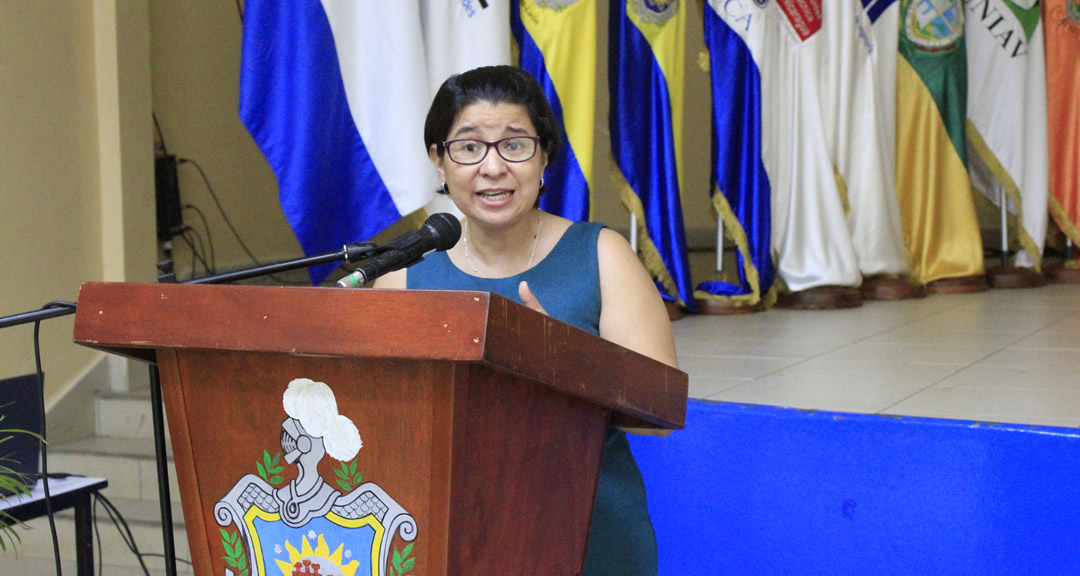 Doctora Johana Tórrez Mendoza, Coordinadora de la Comisión de Posgrado del CNU y Directora de Posgrado y Educación Continua de la UNAN-Managua