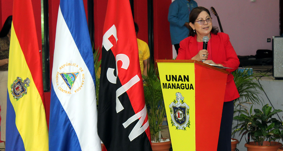 Doctora Ramona Rodríguez Pérez, rectora de la UNAN-Managua y presidenta del CNU.