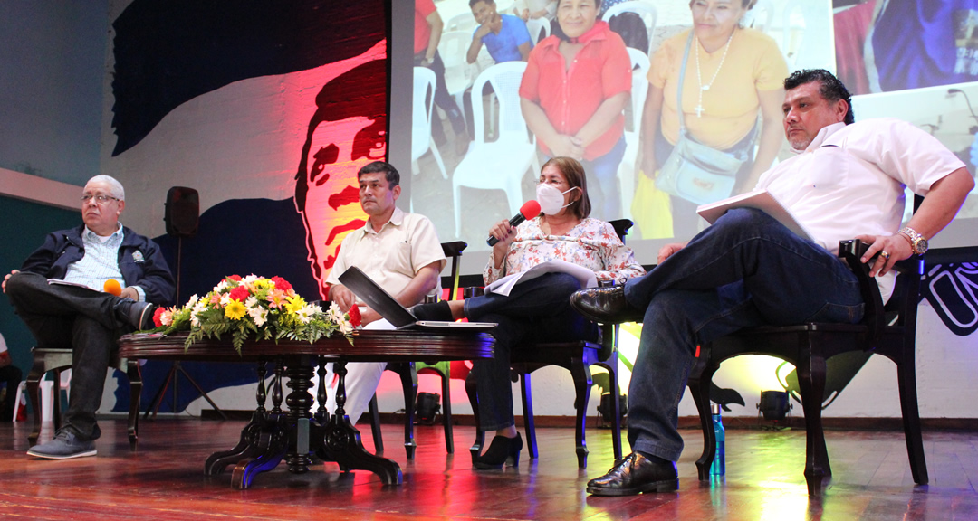 Representantes de la Comisión Nacional de Extensión Universitaria del CNU en el panel «Retos y desafíos de la extensión en la misión universitaria en la actualidad»