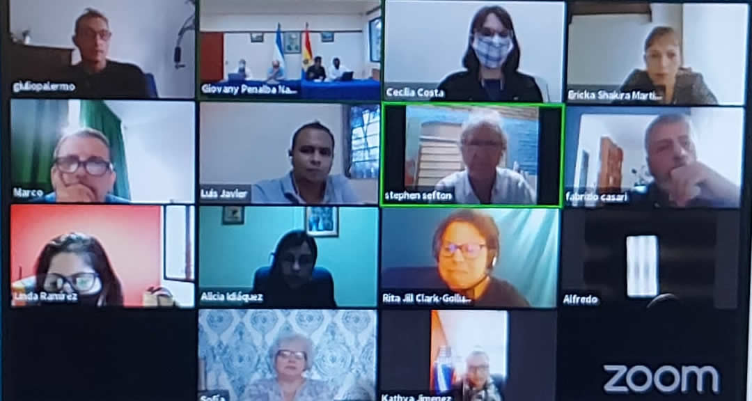 Académicos de la UNAN-Managua y de nacionalidades extranjeras participaron en el forodebate virtual