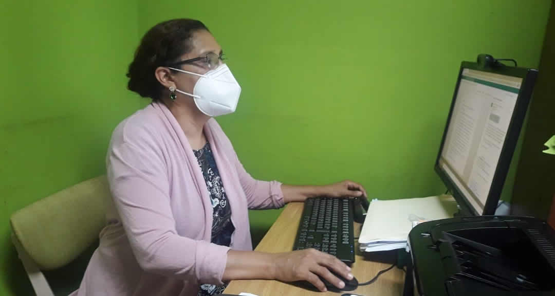 Doctora Maritza Andino, durante su intervención en el conversatorio internacional sobre SAN