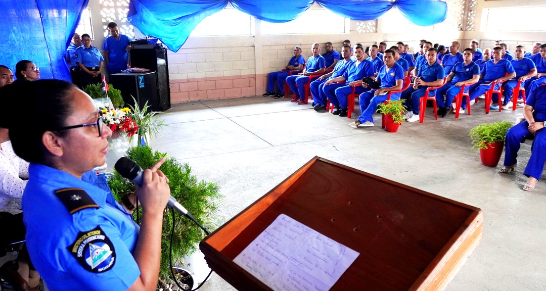 Internos del penal de Cuisalá, Juigalpa, también reflexionaron sobre la verdadera historia de Nicaragua en conferencias de la Jornada Especial “Todos San Jacinto