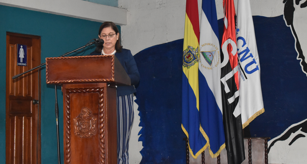 Maestra Ramona Rodríguez Pérez participa en el Foro de Internacionalización de la Educación Superior en Nicaragua