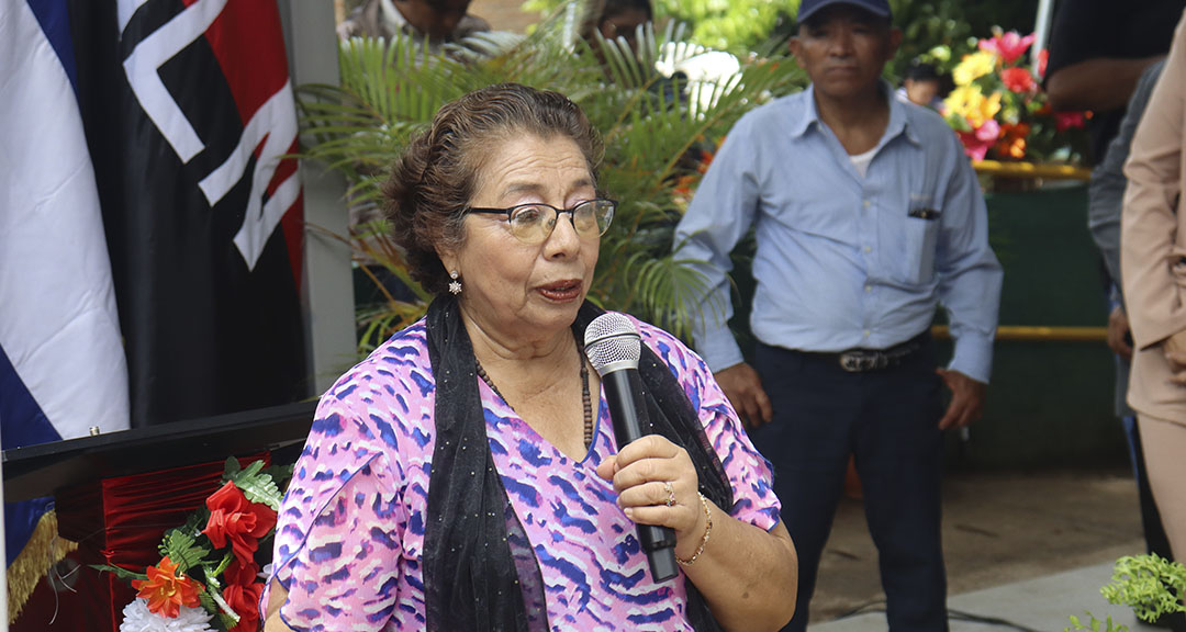 Decana de la FAREM-Matagalpa, máster Martha del Socorro González Altamirano.