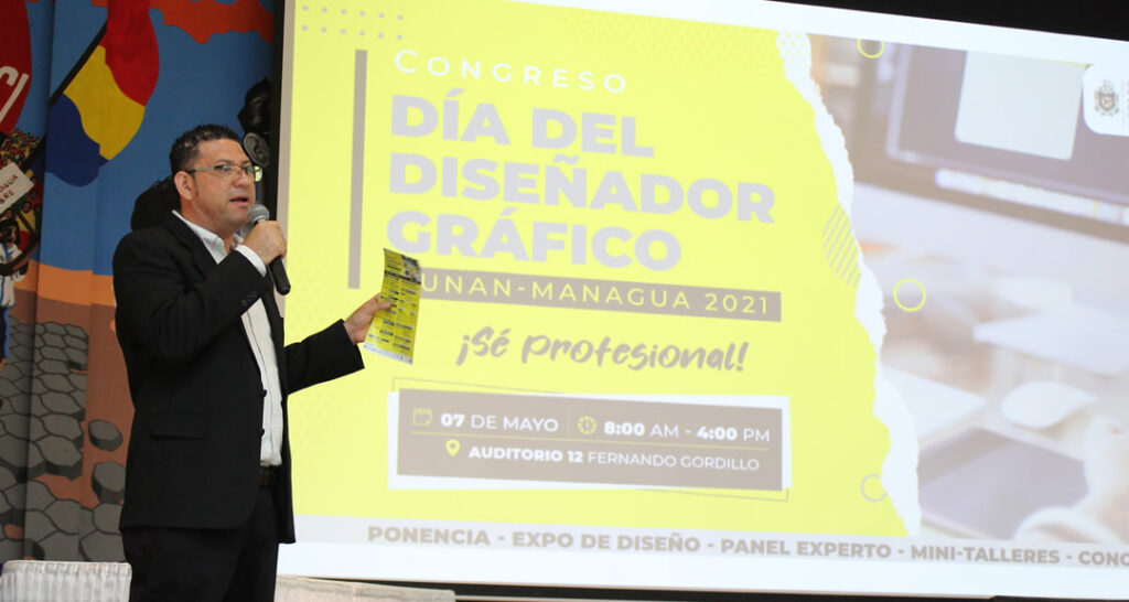 Diseñadores gráficos de la UNAN-Managua fomentan la investigación y la innovación tecnológica en congreso