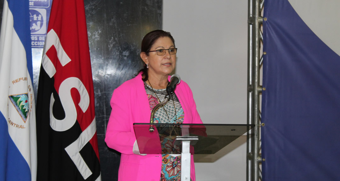Maestra Ramona Rodríguez Pérez, rectora de la UNAN-Managua, vicepresidenta de la UDUAL y presidenta del CNU y del CSUCA