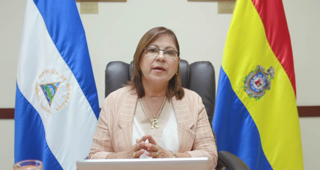 Mtra. Ramona Rodríguez Pérez, rectora de la UNAN-Managua y presidenta del CNU, comparte mensaje a estudiantes