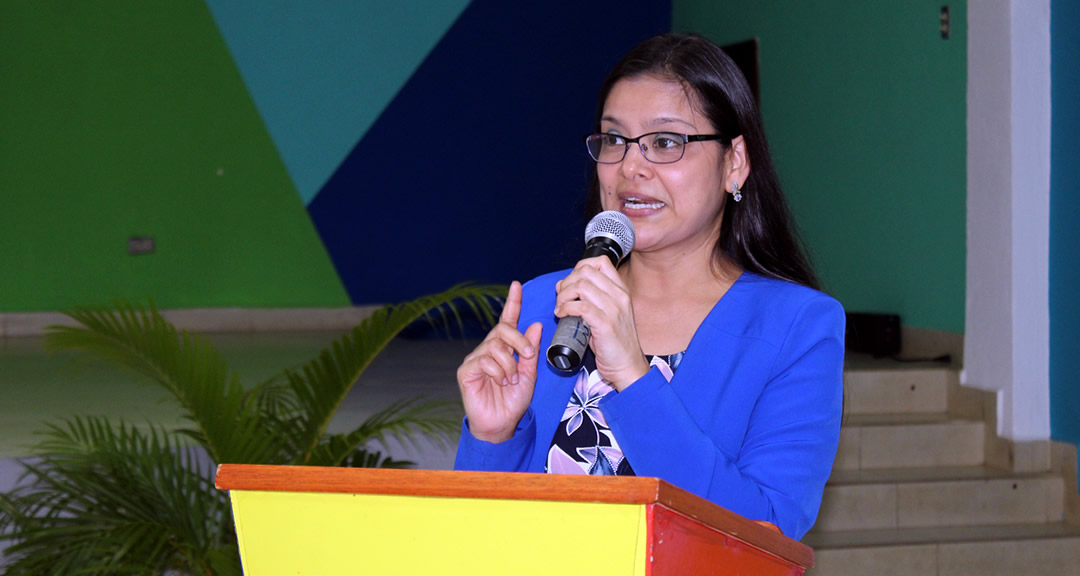Máster Dayra Blandón Sandino, vicerrectora de Gestión del Conocimiento y Vinculación Social