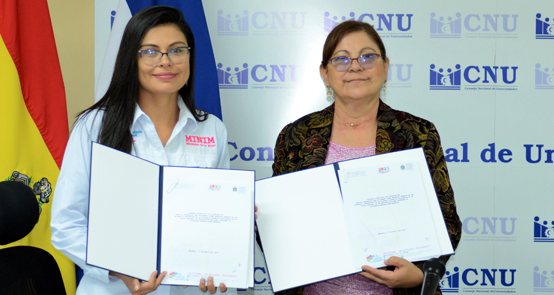 Convenio entre la UNAN-Managua y el MINIM coadyuvará a la promoción de los derechos de la mujer