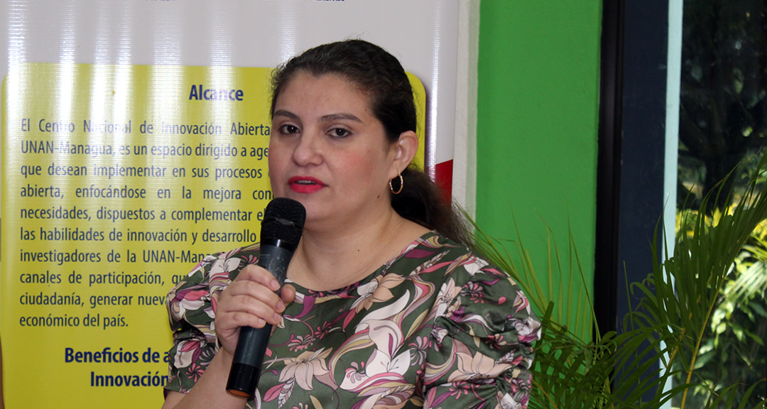 Mtra. Violeta Gago, directora de Innovación de la UNAN-Managua.
