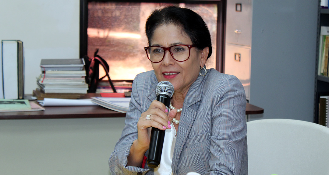 Dra. Telma López Briseño, decana de la Facultad de Humanidades y Ciencias Jurídicas.