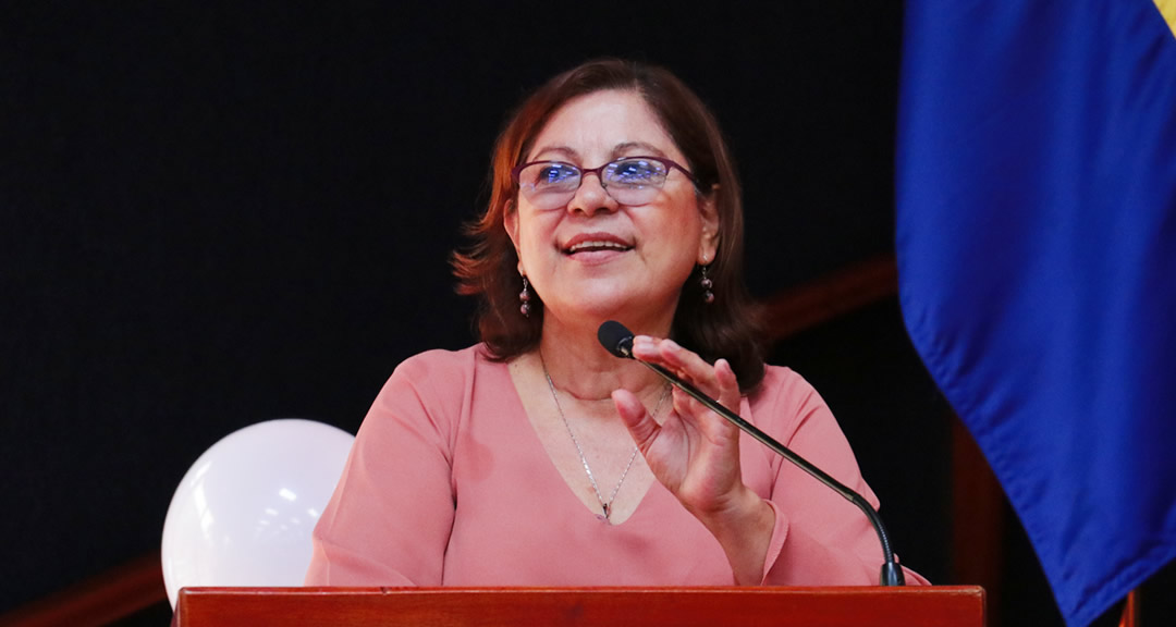 Dra. Ramona Rodríguez Pérez, rectora de la UNAN-Managua y presidenta del CNU.