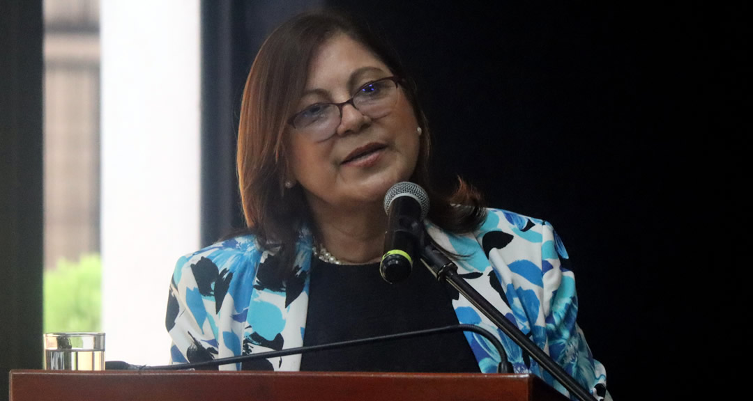 Dra. Ramona Rodríguez Pérez, rectora de la UNAN-Managua y presidenta del CNU.