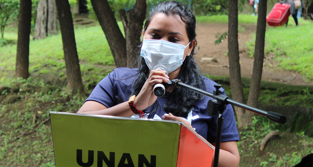 Andrea Ferrufino, Presidenta UNEN, UNAN-Managua