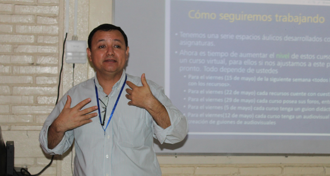 Maestro José Antonio Medal, Director de la Dirección de Educación a Distancia Virtual de la UNAN-Managua