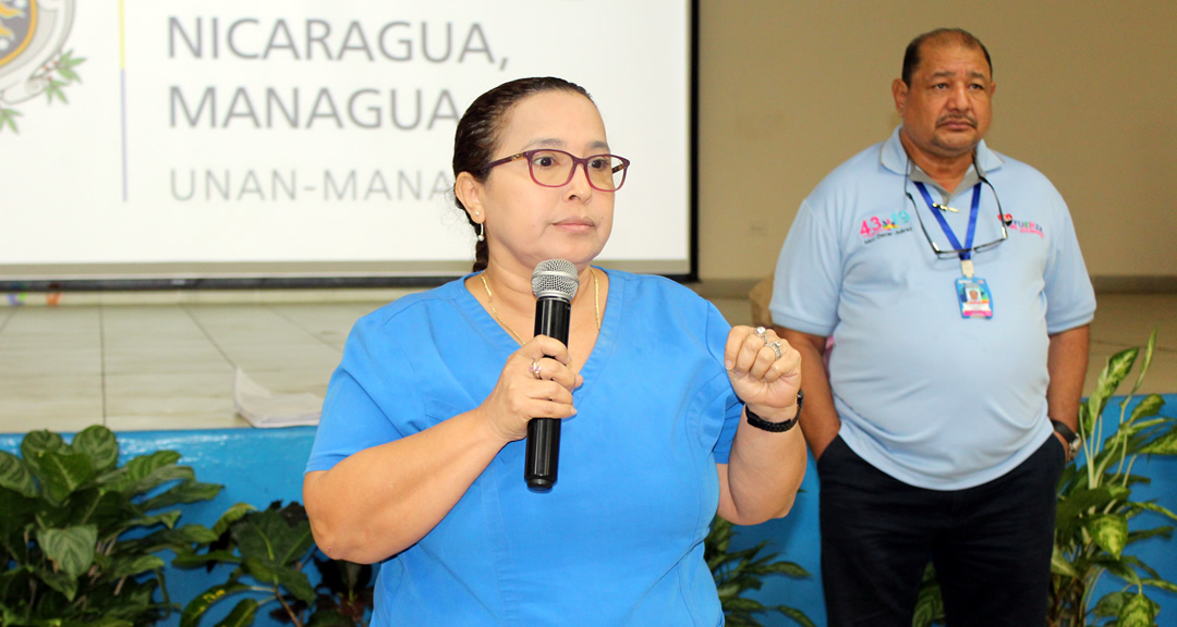 La licenciada Ana Josefina Moya, coordinadora del internado rotatorio del MINSA.