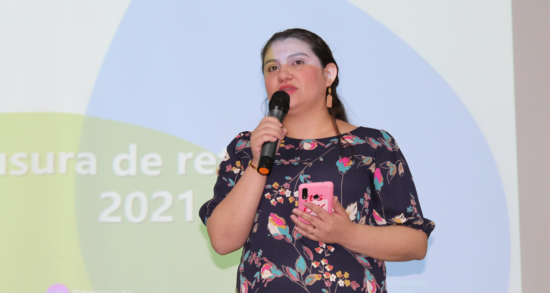 Maestra Violeta Gago, directora de Innovación de la UNAN-Managua