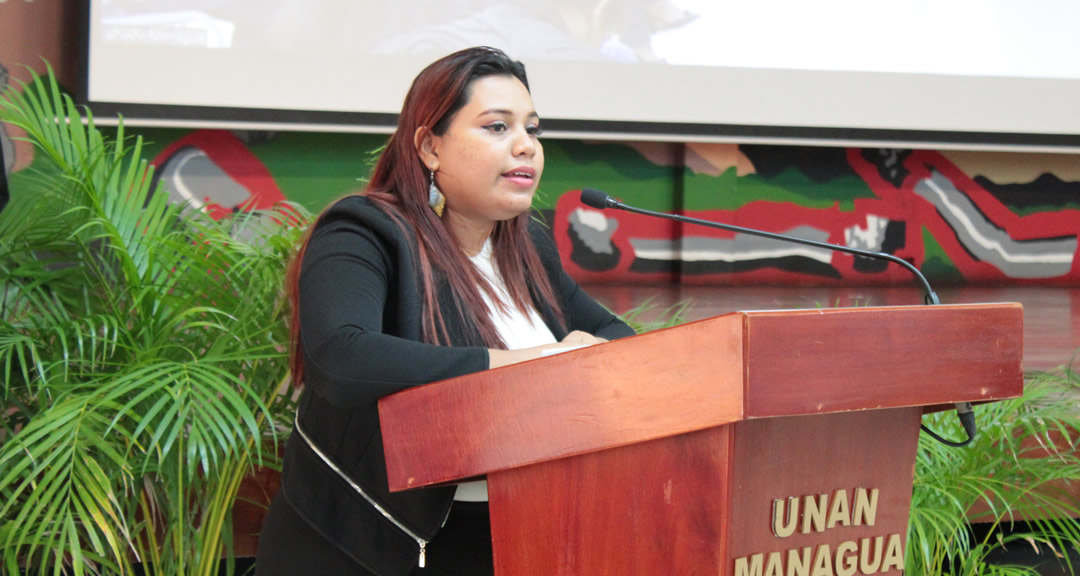 Andrea Ferrufino Flores, presidenta de UNEN UNAN-Managua