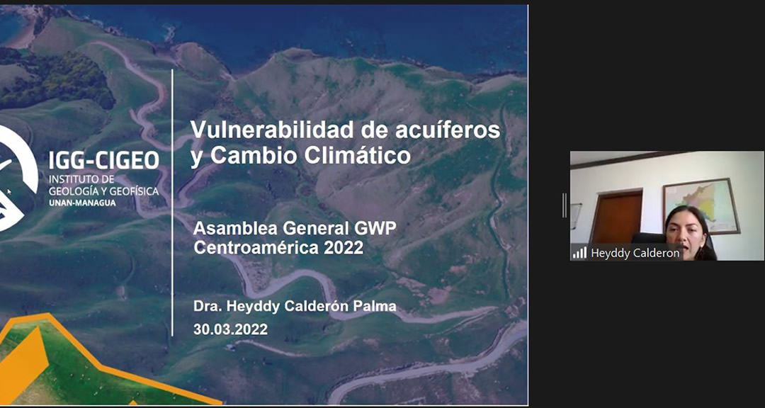 Dra. Heyddy Calderón, directora del IGG-CIGEO, enfatiza la incidencia e impacto del cambio climático en los recursos hídricos