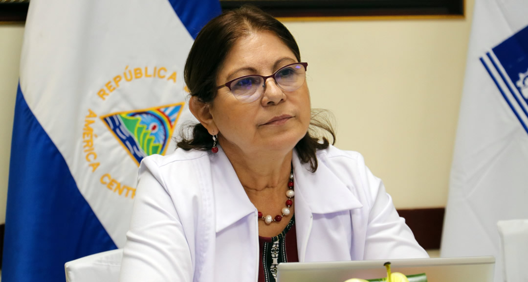 Máster Ramona Rodríguez Pérez, rectora UNAN-Managua, presidenta del CNU y vicepresidenta de la UDUAL.