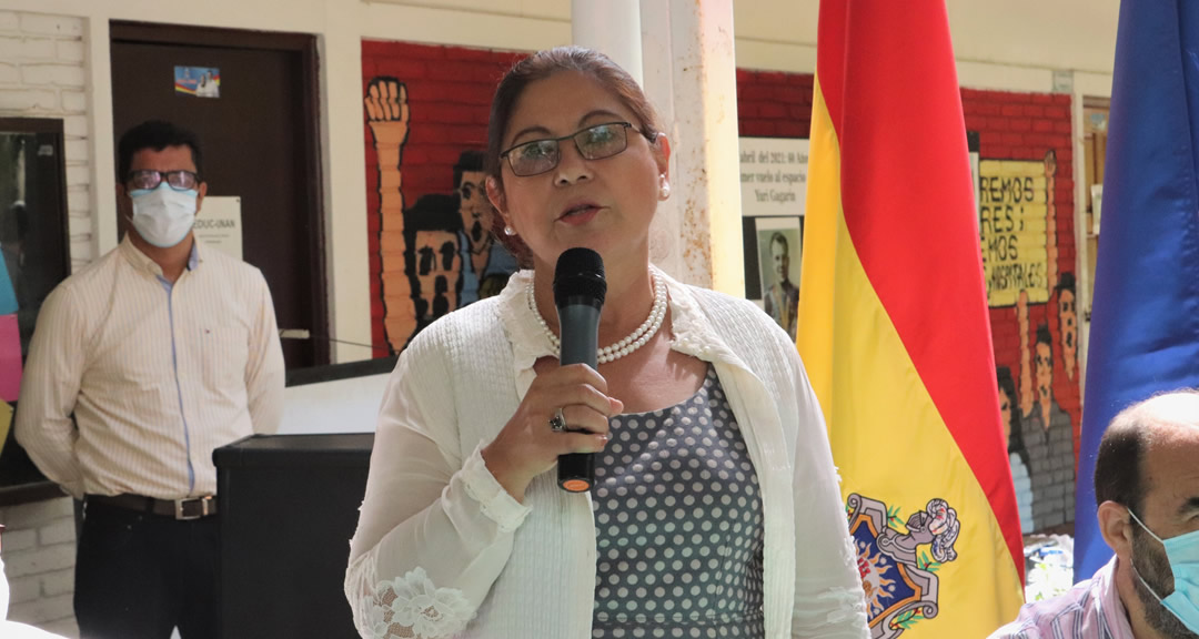 Rectora de la UNAN-Managua, maestra Ramona Rodríguez Pérez