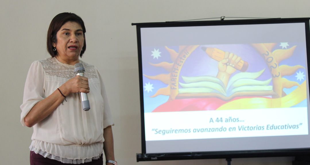 Máster Nubia Aracelly Barreda Rodríguez, decana de la FAREM-Estelí.