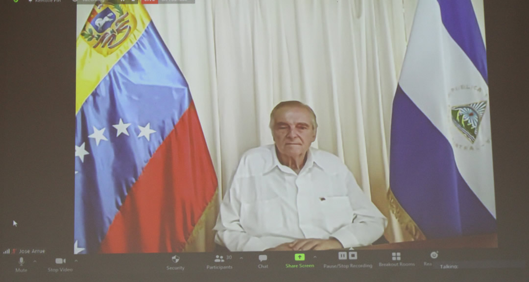 Sr. José Francisco Javier Arrué de Pablo, Embajador de Venezuela en Nicaragua