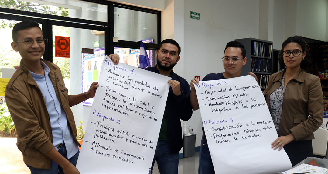 Periodistas de la UNAN-Managua y UNAN-León presentan estrategias comunicacionales orientadas a la prevención de la COVID-19