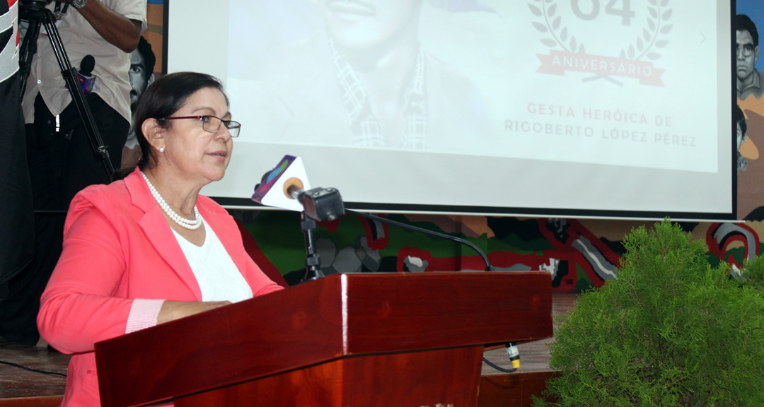 Intervención de la MSc. Ramona Rodríguez Pérez, Rectora de la UNAN-Managua.