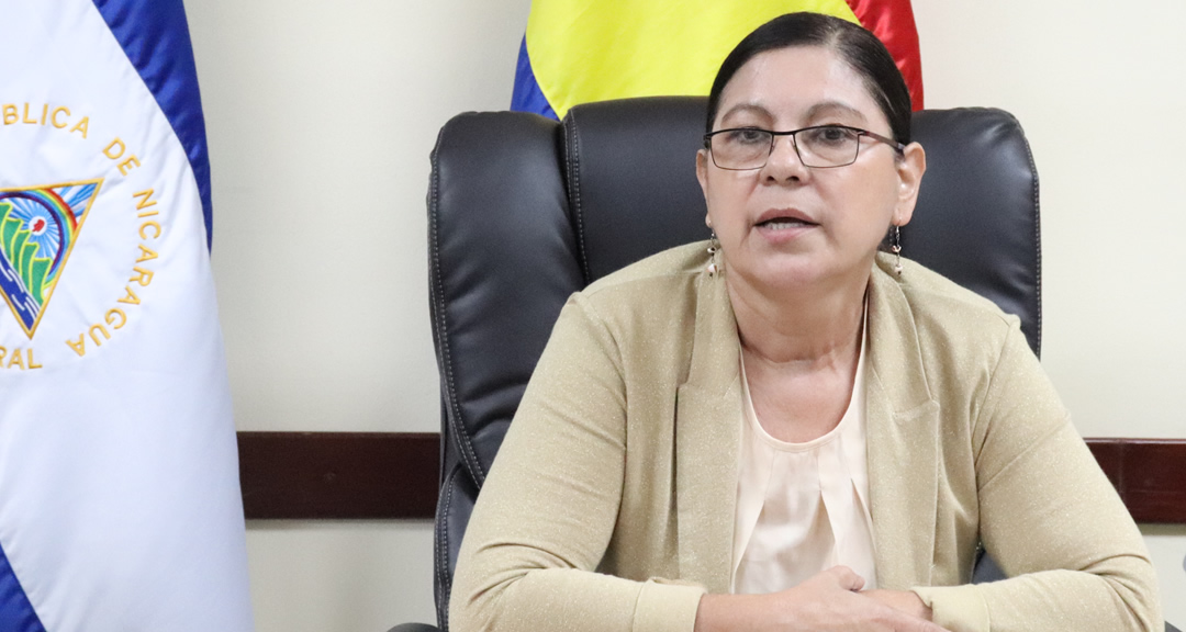 Maestra Ramona Rodríguez Pérez, Rectora de la UNAN-Managua y Presidenta del CNU