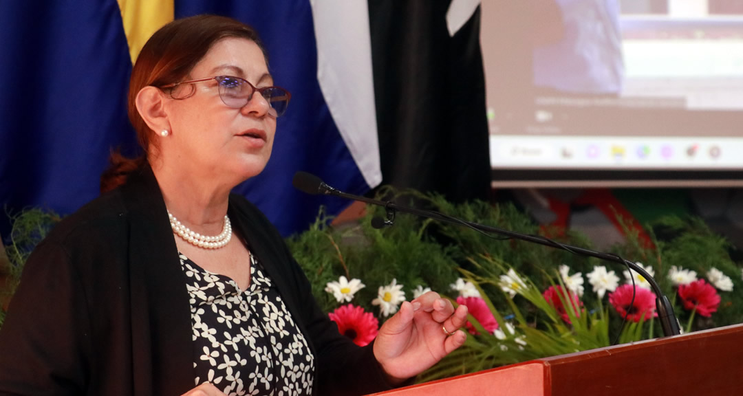Doctora Ramona Rodríguez Pérez, rectora de la UNAN-Managua.