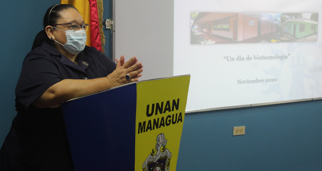 Dra. Martha Lacayo Romero, Directora del Laboratorio de Biotecnología.