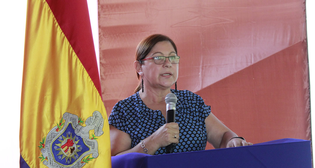 Maestra Ramona Rodríguez Pérez, Rectora de la UNAN-Managua y Presidenta del CNU.