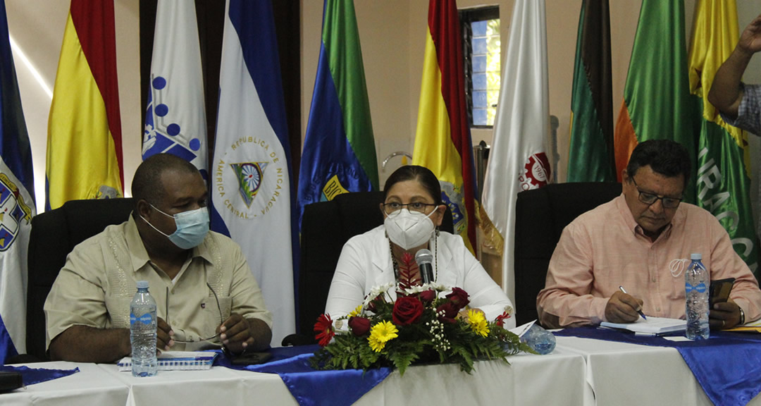 Maestra Ramona Rodríguez, Rectora de la UNAN-Managua y Presidenta del CNU.