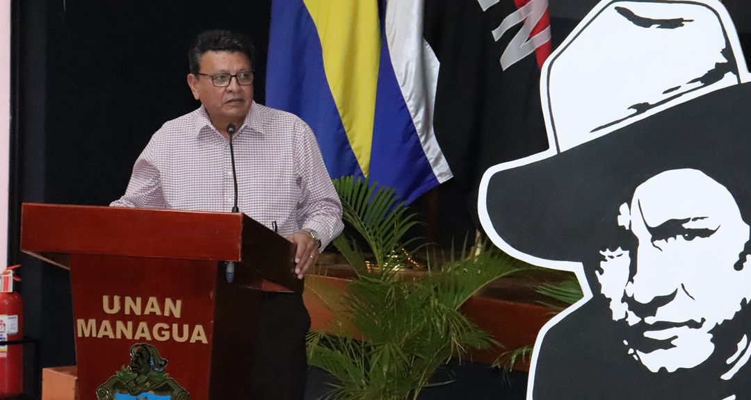Secretario Político de la UVE de la UNAN-Managua, Segundo Lezama, destaca legado de Sandino