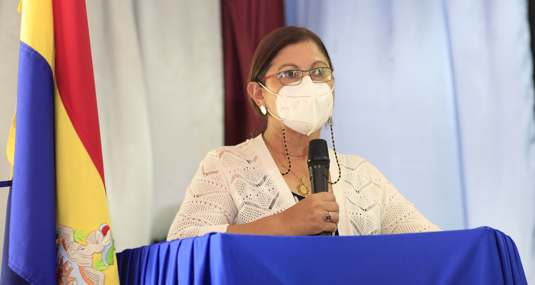 Maestra Ramona Rodríguez Pérez, Rectora de la UNAN-Managua, Presidenta del CNU y del CSUCA