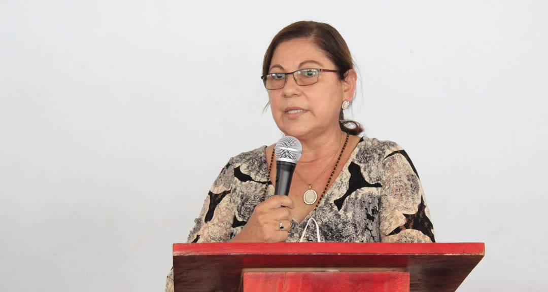 Maestra Ramona Rodríguez Pérez, Rectora de la UNAN-Managua y Presidenta del CNU