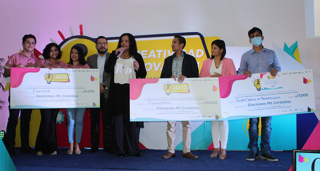 Ganadores del Segundo Concurso Nacional de Creatividad e Innovación.