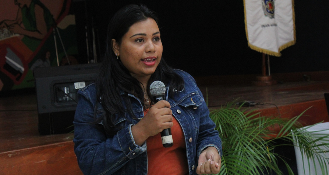 Cra. Andrea Ferrufino, Presidenta de UNEN UNAN-Managua.